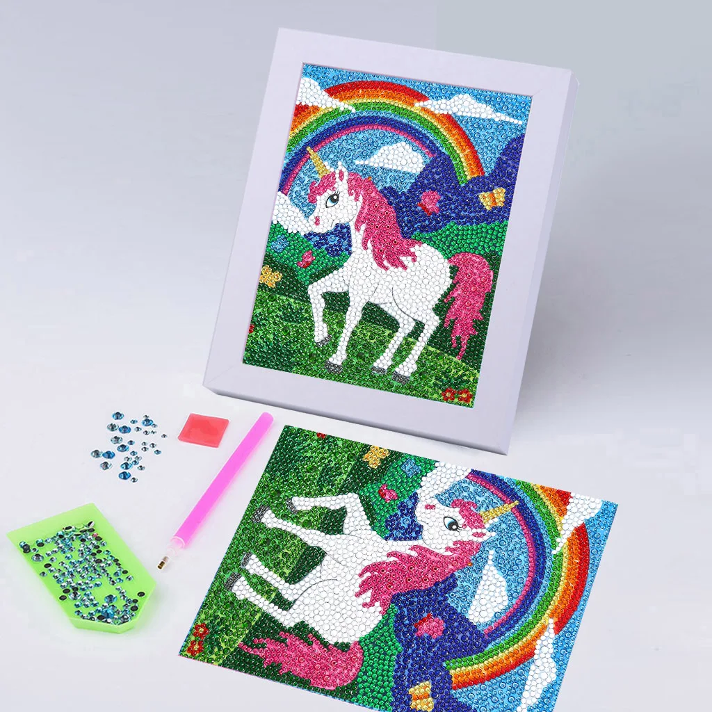 

Алмазная живопись для детей, мозаика, искусство, проект, наборы, праздничные ремесла, поставки, подарки для девочек и мальчиков на возраст 6, 7...