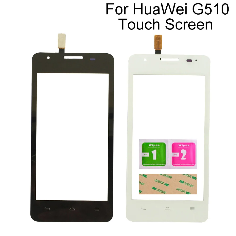 

Mobile Touch Screen For Huawei Ascend G510 G520 G525 T8951 U8951 Digitizer Glass Lens Sensor Tools 3M Glue