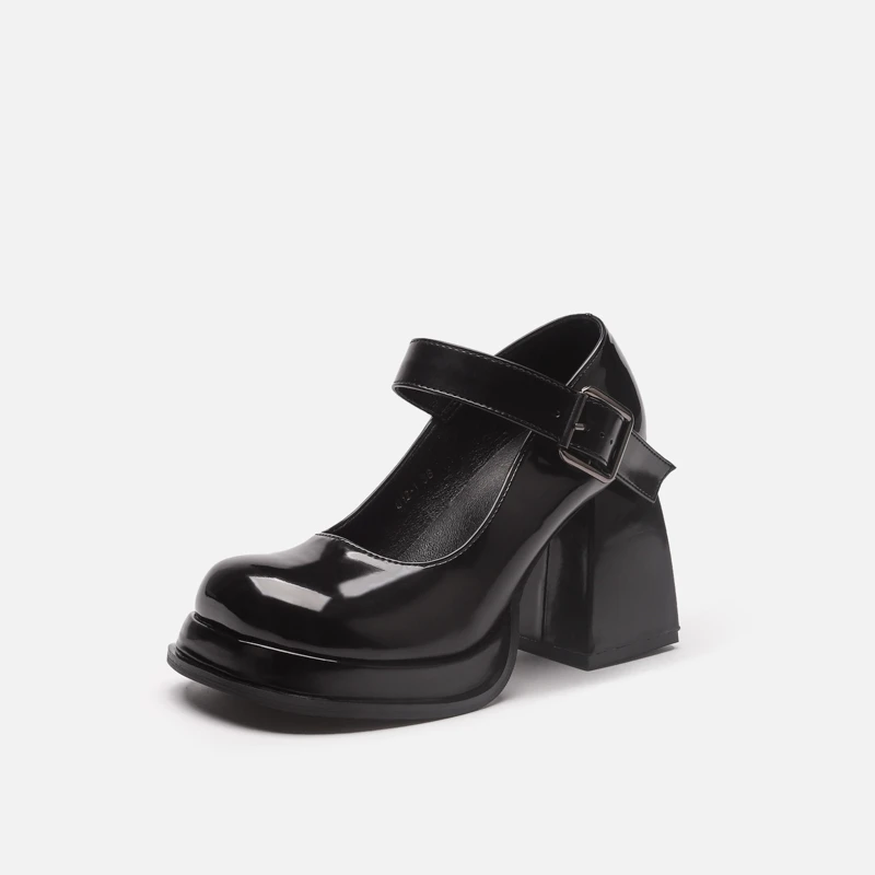 

Женские туфли-лодочки с ремешком на щиколотке, на толстом каблуке