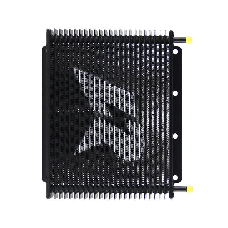 Черный 25-рядный масляный радиатор трансмиссии универсальный 11 x 7 8 0 75 дюйма (280x198x19