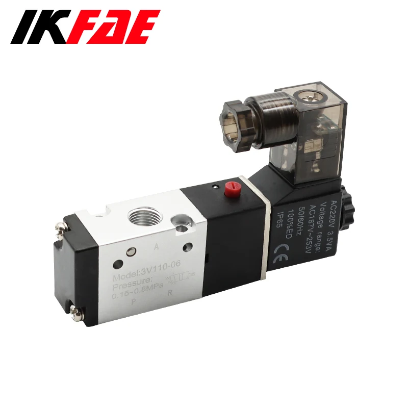 Пневматический Соленоидный клапан 3/2 Way Airtac Тип 2 Позиция 3 порта управляемый