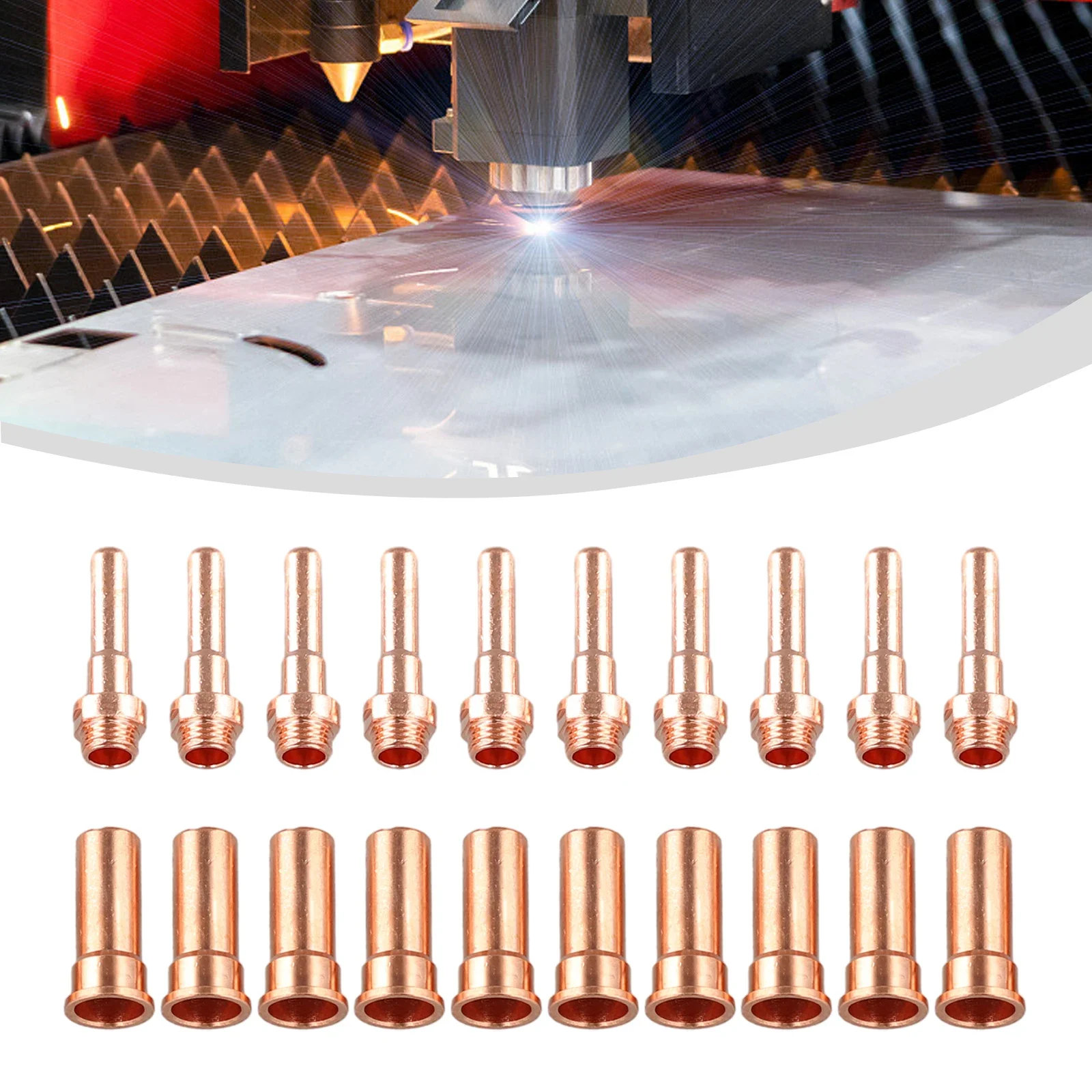 20шт 125069 Электроды 1395/L 50A ~ 70A насадки/насадки 1403 для Cebora CP-70 горелка плазменной