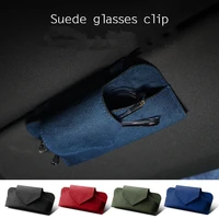 car sun visor glasses case organizer magnetic suede sunglasses holder glasses storage clip car interior accessories