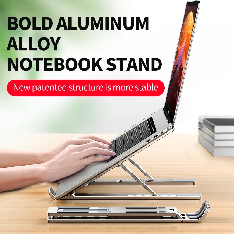 

2022 New Design Aluminum Alloy Laptop Stand Notebook Accessories Compatible with 10-15.6 Inch Noteboo Tablet Holder