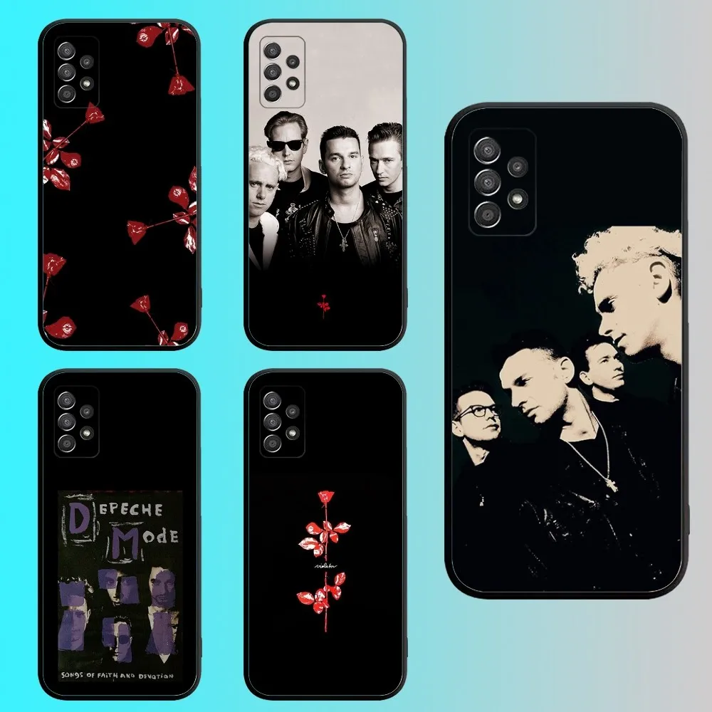 D-DepecheD band M-ModeS Phone Case For Samsung S 25 24 21 22 23 30 20 Ultra Plus Fe Lite Note 10 9 5G Black Soft