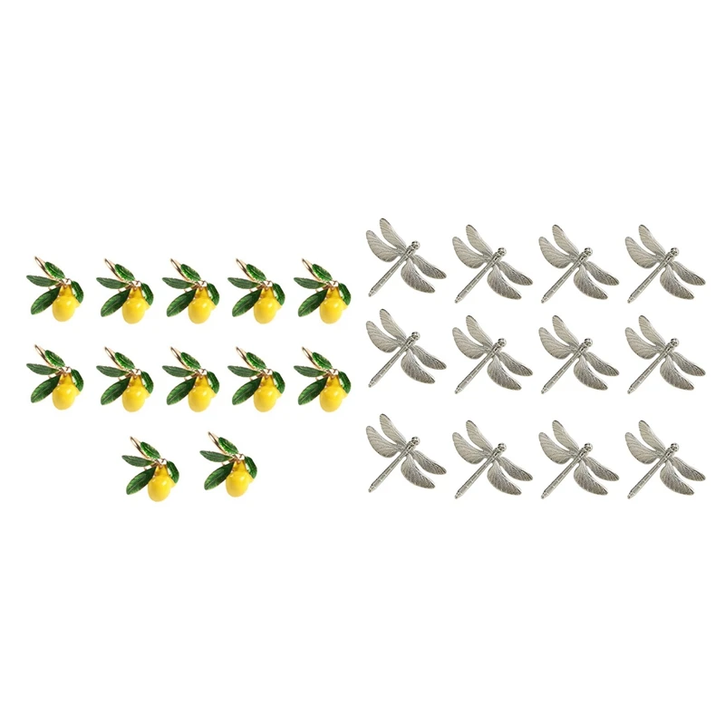 

24 Pcs Dragonfly Napkin Rings, Napkin Buckle for Hotel Wedding Holiday Table Decoration Silver & Gold