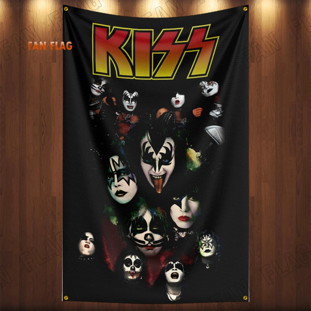 3x5 футов K-Kiss яркий искусственный полиэстер печатный Декор для дома или спальни