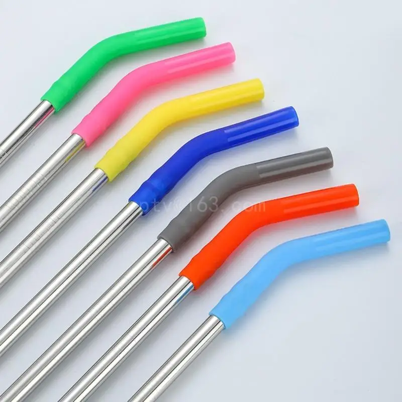 Резиновые металлические соломинки насадки подходят только для шириной 1/3 дюйма