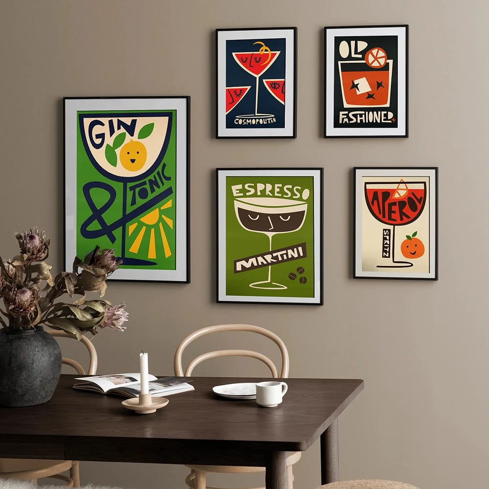 Картина на холсте джин и тоник настенный постер для кухни коктейлей картина