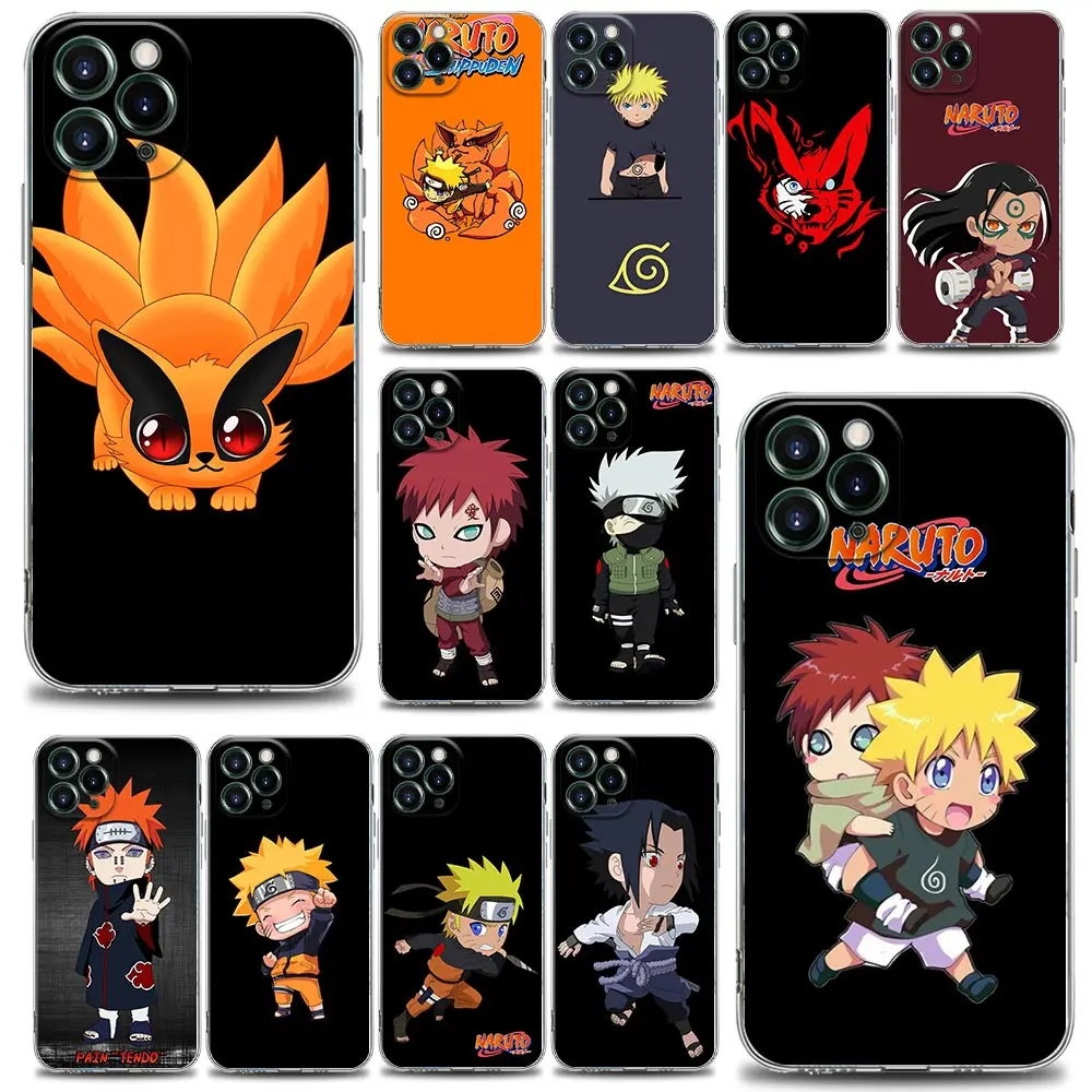 

Anime Cartoon Naruto Phone Case for iPhone 13 12 11 SE 2022 X XR XS 8 7 6 6S Pro Mini Max Plus Silicone Case Cover BANDAI