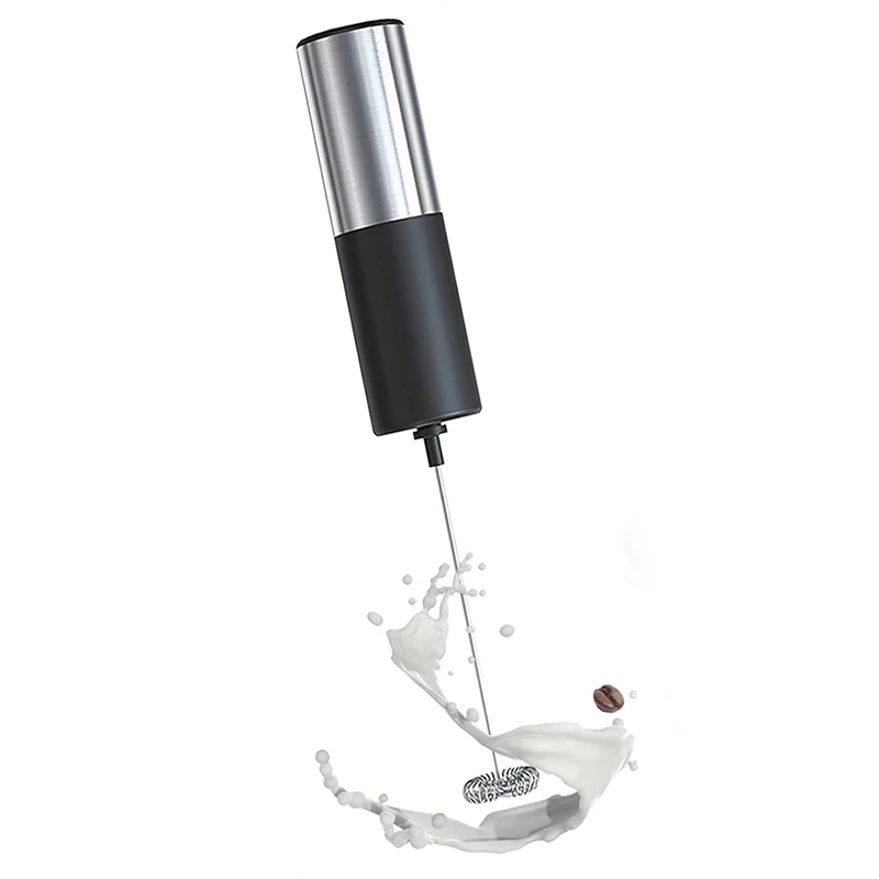 

Milk Frother For Coffee, Lattes ,Whisk Drink Mixer Battery Operated Stainless Foam Maker Handheld Eletric Frothers