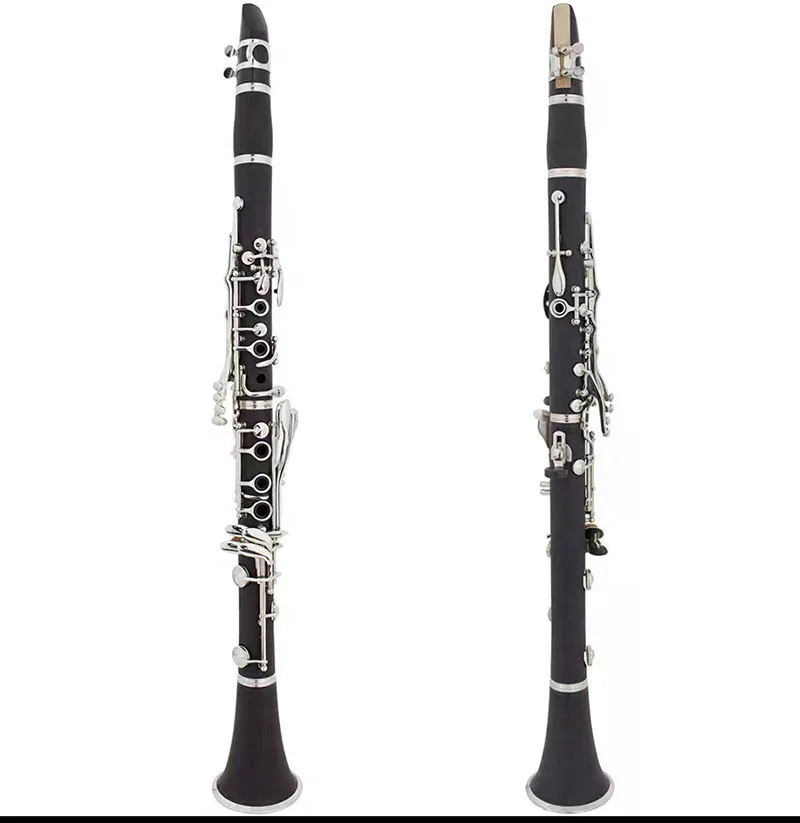 

Black Wind Instrument Professional Drop B Clarinet Bakelite Clarinet Instrument Examination Beginner Performance