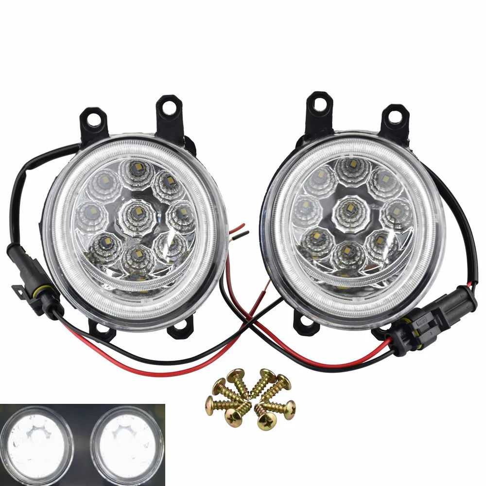 

2pcs/set (Left + right) Car Styling High quaity Halogen Lamps Angel Eye Fog Light For Toyota Corolla 2009 2010 2011 2012 2013