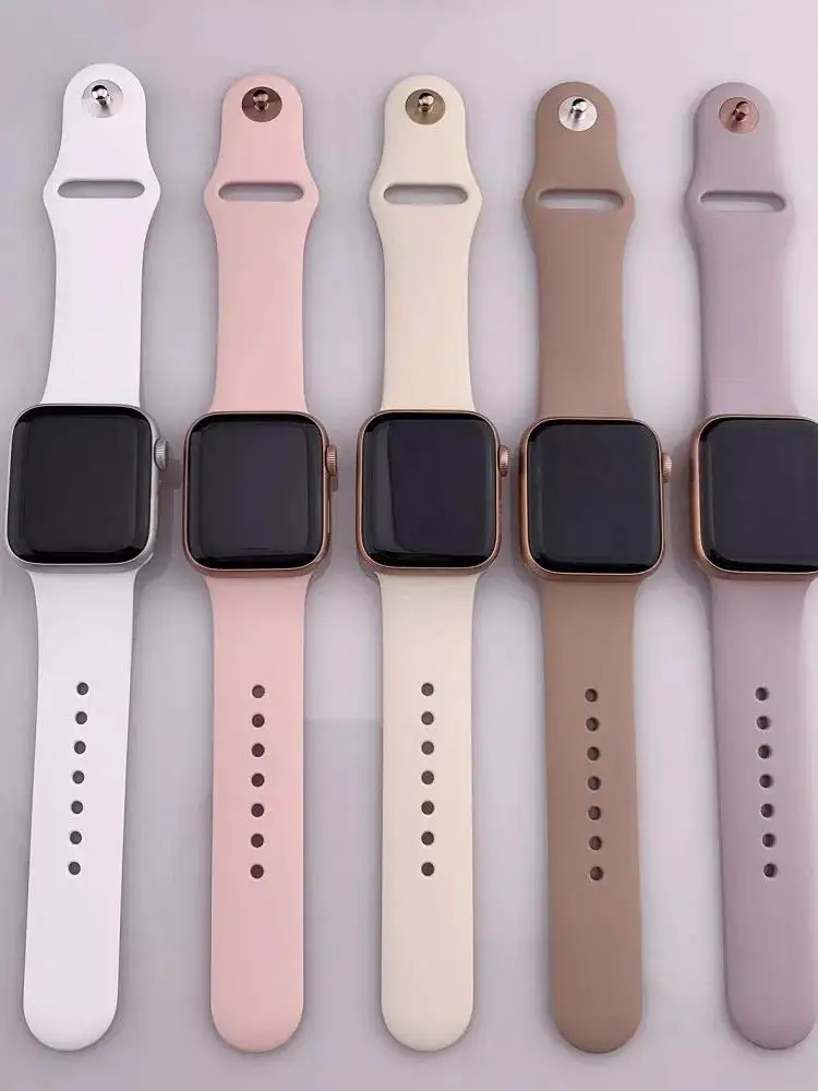 רצועת סיליקון עבור Apple Watch Band 45mm 46mm 44mm 41mm 40mm 42mm ספורט קוריה צמיד iWatch Series 11 10 SE 9 8 7 6 5 Ultra 3