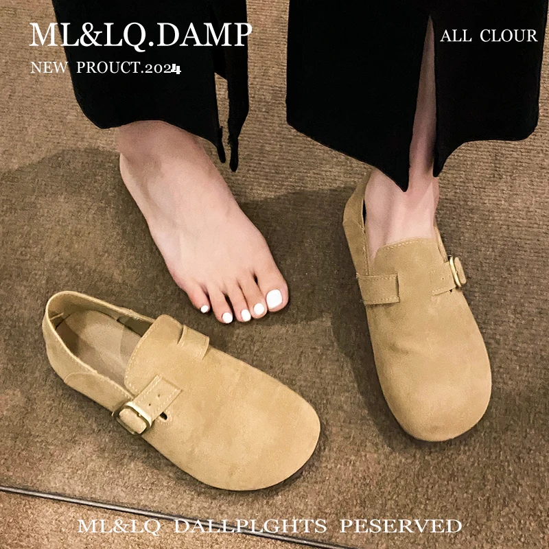 Женская обувь осенняя мягкая без шнуровки женская осень-лето Мокасины застежки