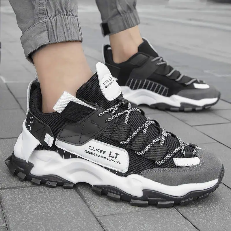 

Sport Shoes Net Running Shoes Husband Gym Trainers Men's Sports Boots Black Number 44 Men's Shoes Brand Sneakers Low Tennis Bot