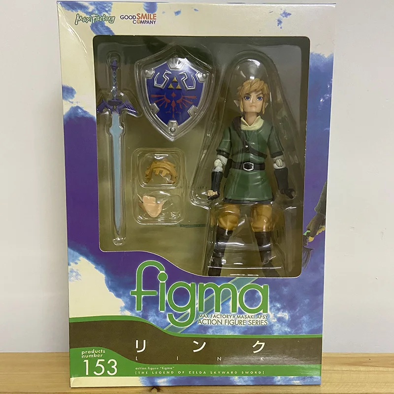 

Breath of the Wild Skyward Anime Figma 153 Zelda Skyward Sword PVC Action Figure Twilight Toy Link Figurine Model Doll Gift 15CM
