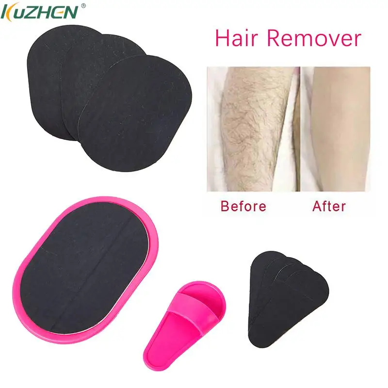 

1 Set Natural Face Leg Hair Remover Epilator Exfoliator Pad For Women Beauty Tools Smooth Legs Skin Care Hair Removal Pad