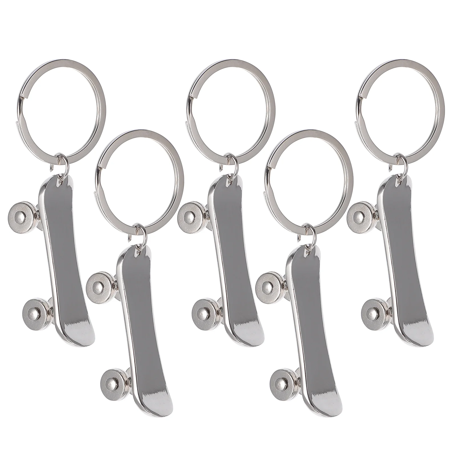 

Keychain Key Party Holder Skateboard Christmasgraduation Favorpresent Kids Holiday Fillermetalgift Model 3D Car Silver Pendant