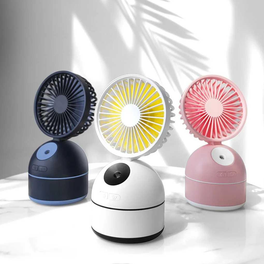 

Portable Mist Fan Adjustable 200ML Humidifier Moisturizing Brushless Indoor Cooling Sleeping Work Misting Cooler Diffuser