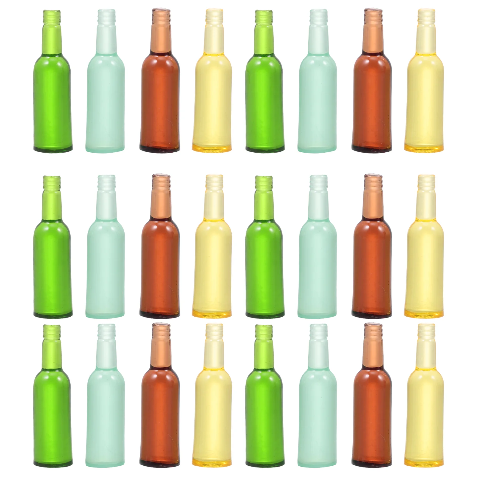 

24Pcs Miniature Bottles Decorations Mini House Accessories for Kids