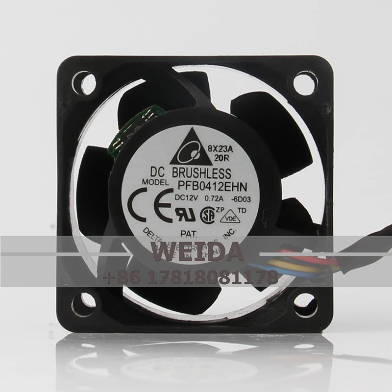 Внешний охлаждающий вентилятор PFB0412EHN Для Delta 24 В, 48 В, 12 В постоянного тока, 4028 А, переменный ток 40x40x25 мм, 4 см, сверхтихий, устойчивый, центробежный, двойной шарик