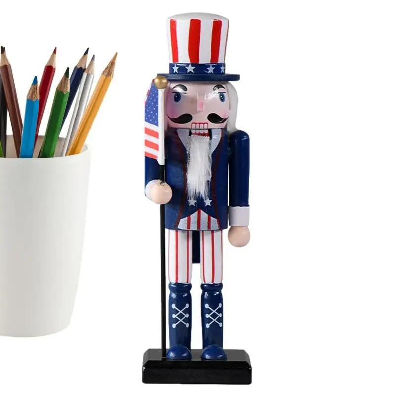 

Фигурки для гайковёров патриотический гайковёр Рождественский Декор гайковёр украшения с флагом деревянные фигурки для гайковёров для подарка Декор