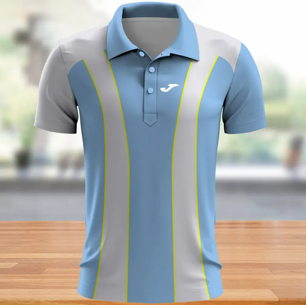 

Patchwork Printed Tennis Clothing New Joma Polo Shirt Breathable Golf Shirt Men's Fitness Polo Shirt Badminton Sports Clothing