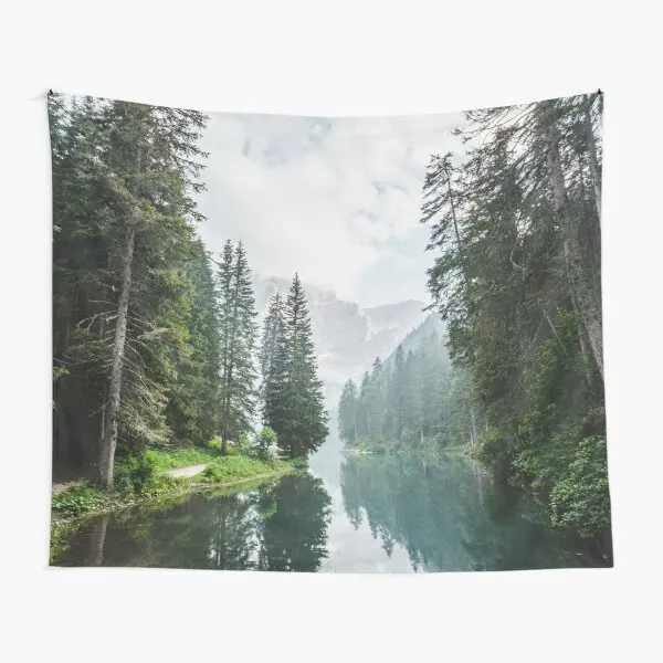 

Live The Adventure Lago Di Braies X Tapestry Bedroom Blanket Towel Room Bedspread Home Hanging Decor Beautiful Colored Printed