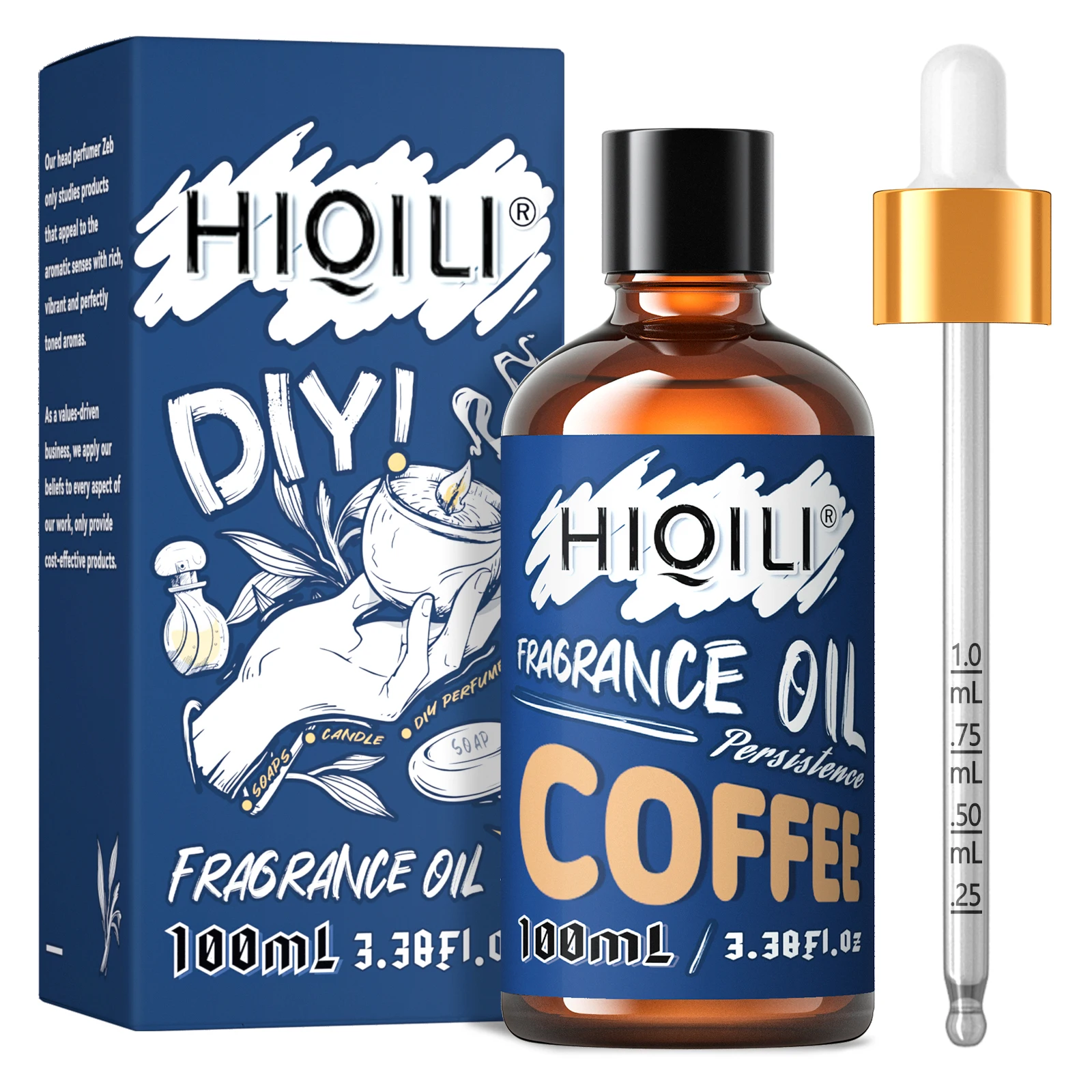 Coffee Fragrance Oils, HIQILI 100ML 100% Pure Perfume Oil Fo