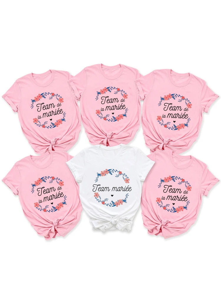 

Bride Team Bride T-Shirt Bachelorette Party Shirt Wedding Shower TShirt Bridesmaid Group T-shirts Wedding Party Shirts Clothes