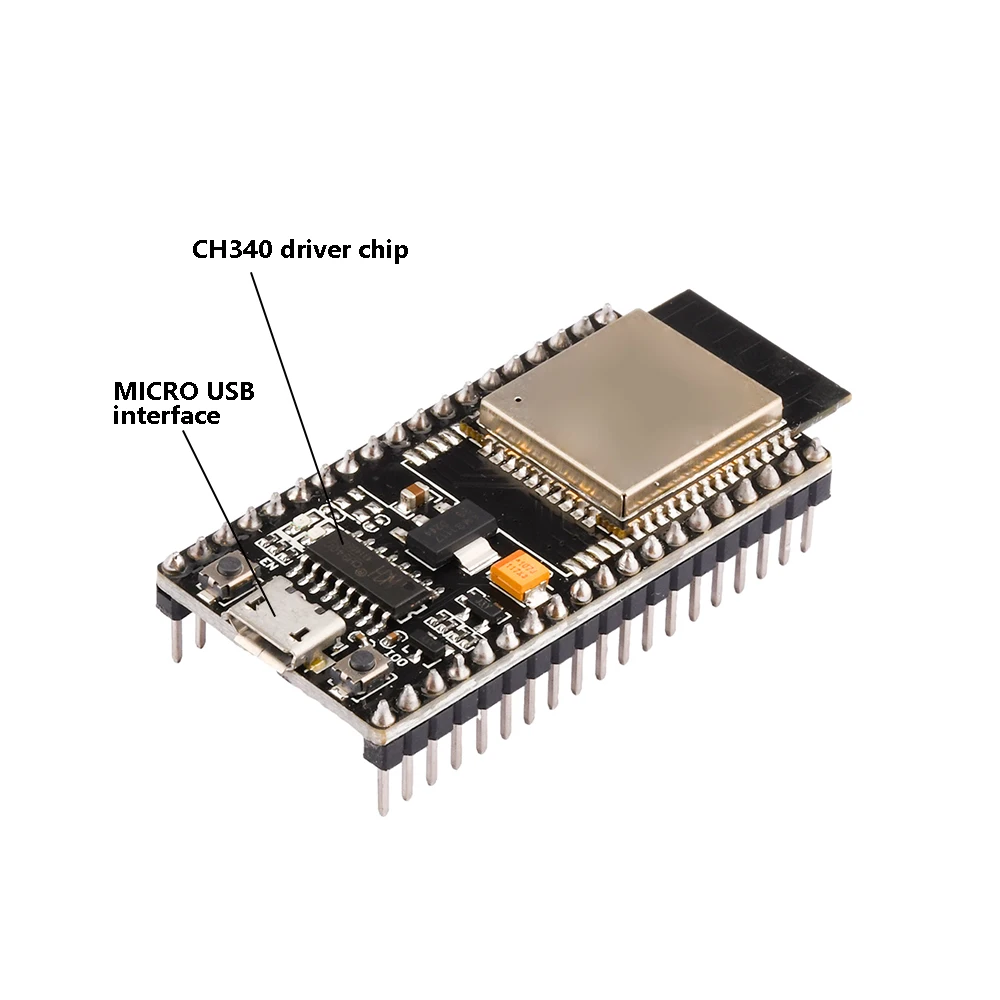 ESP32-DevKitC макетная плата с низким энергопотреблением MICRO USB ESP32-WROOM-32E Wi-Fi + BT BLE MCU