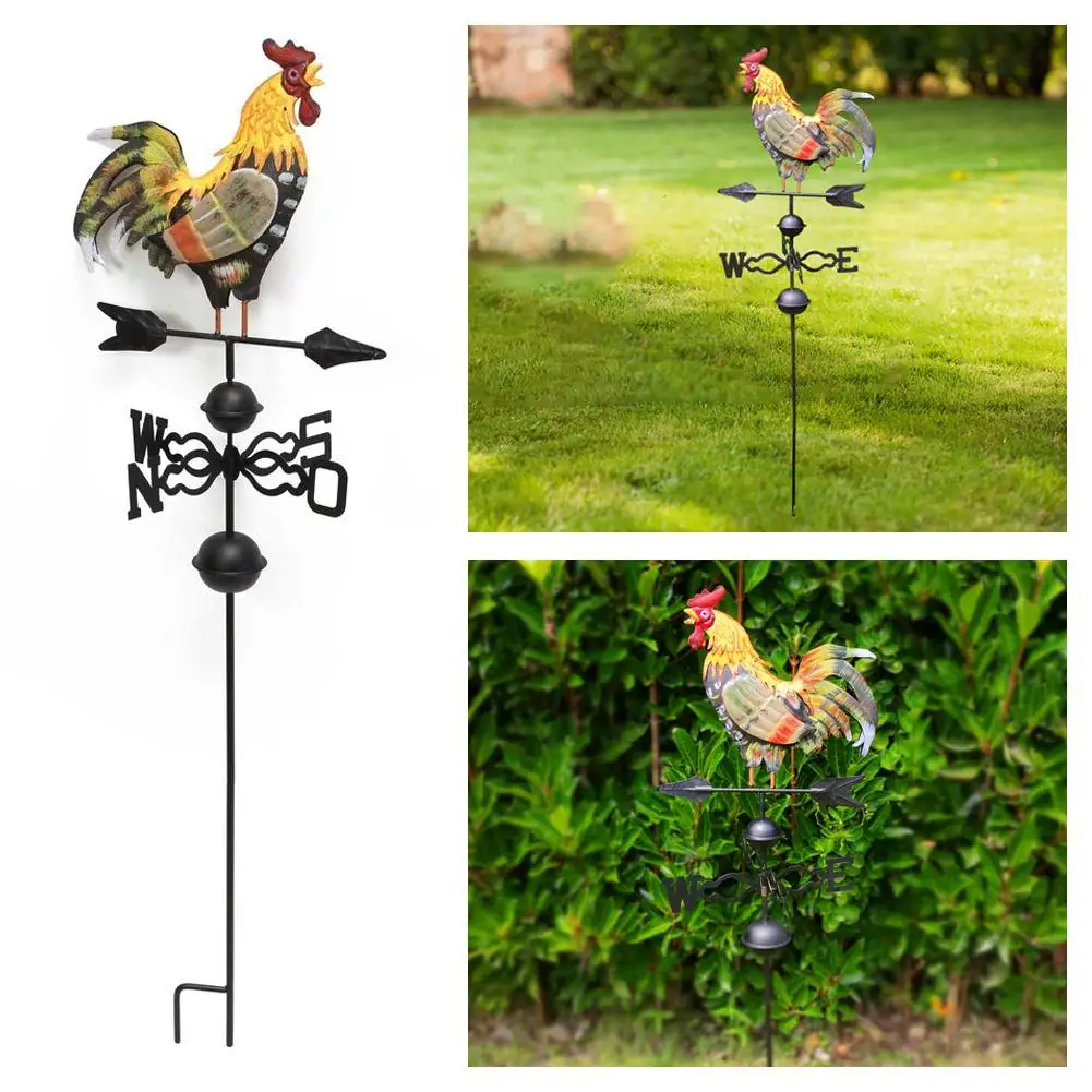 

Colorful Rooster Wind Indicator Kit Metal Rooster Wind Metal Colourful Display Wind Weathervane Vane Shape Rooster Rooster E5e4
