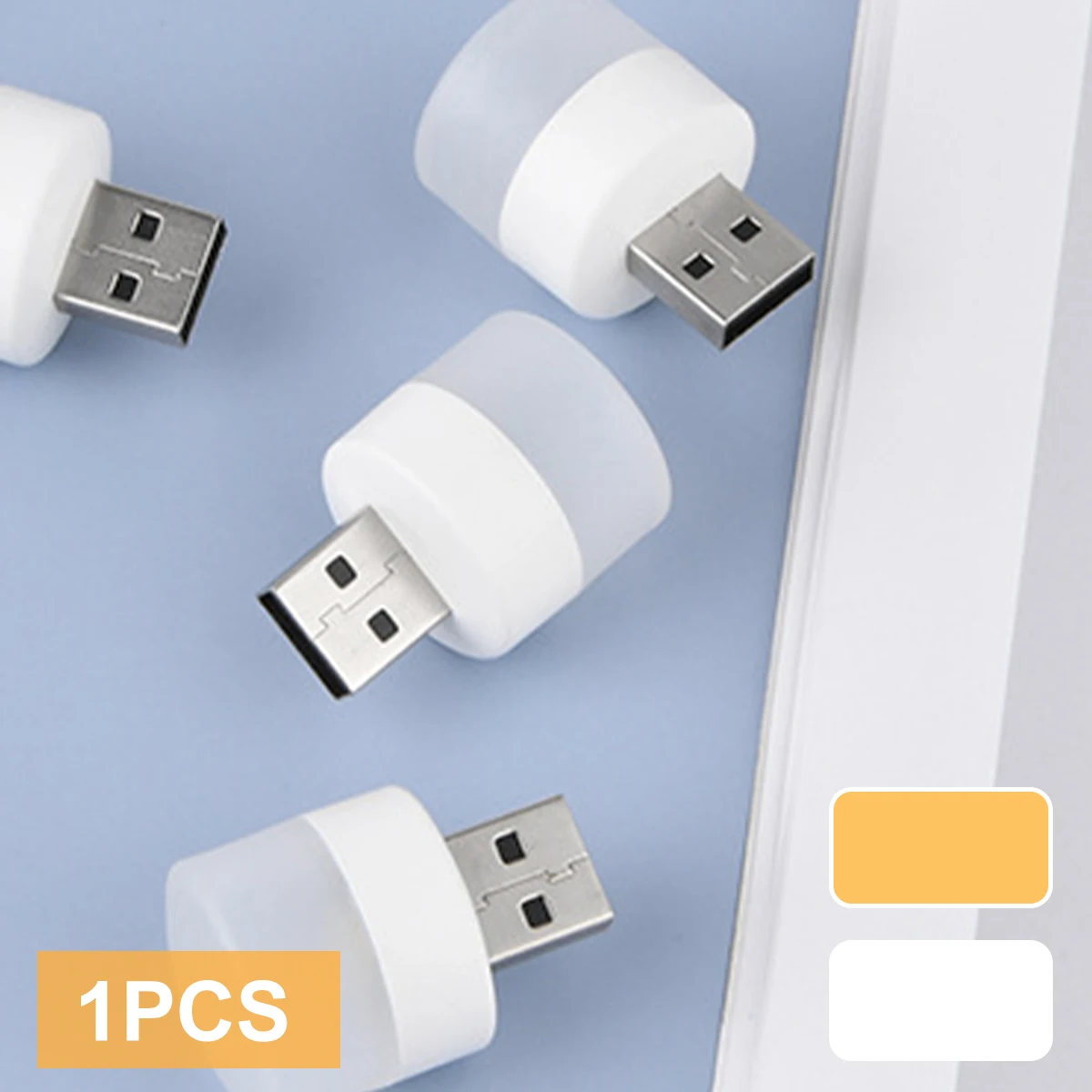 

L Mini Portable USB Night Light with LED Lamp Beads Small Round Light 5V 1W Eye Protection Reading Night Lamp Mobile Power
