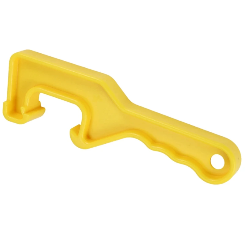 

Bucket Lid Wrench-Open/Lift Lids On 5 Gallon Plastic Buckets&Small Pails-Yellow-Durable Plastic Opener Tool CNIM Hot