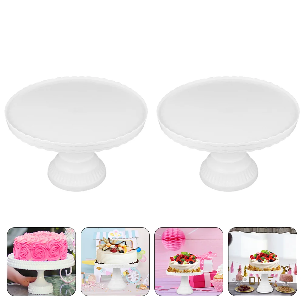 

Cake Stand Dessert Display Wedding Cupcake Holder Stands Round Tray Party White Plate Table Platter Serving Fruit Footed