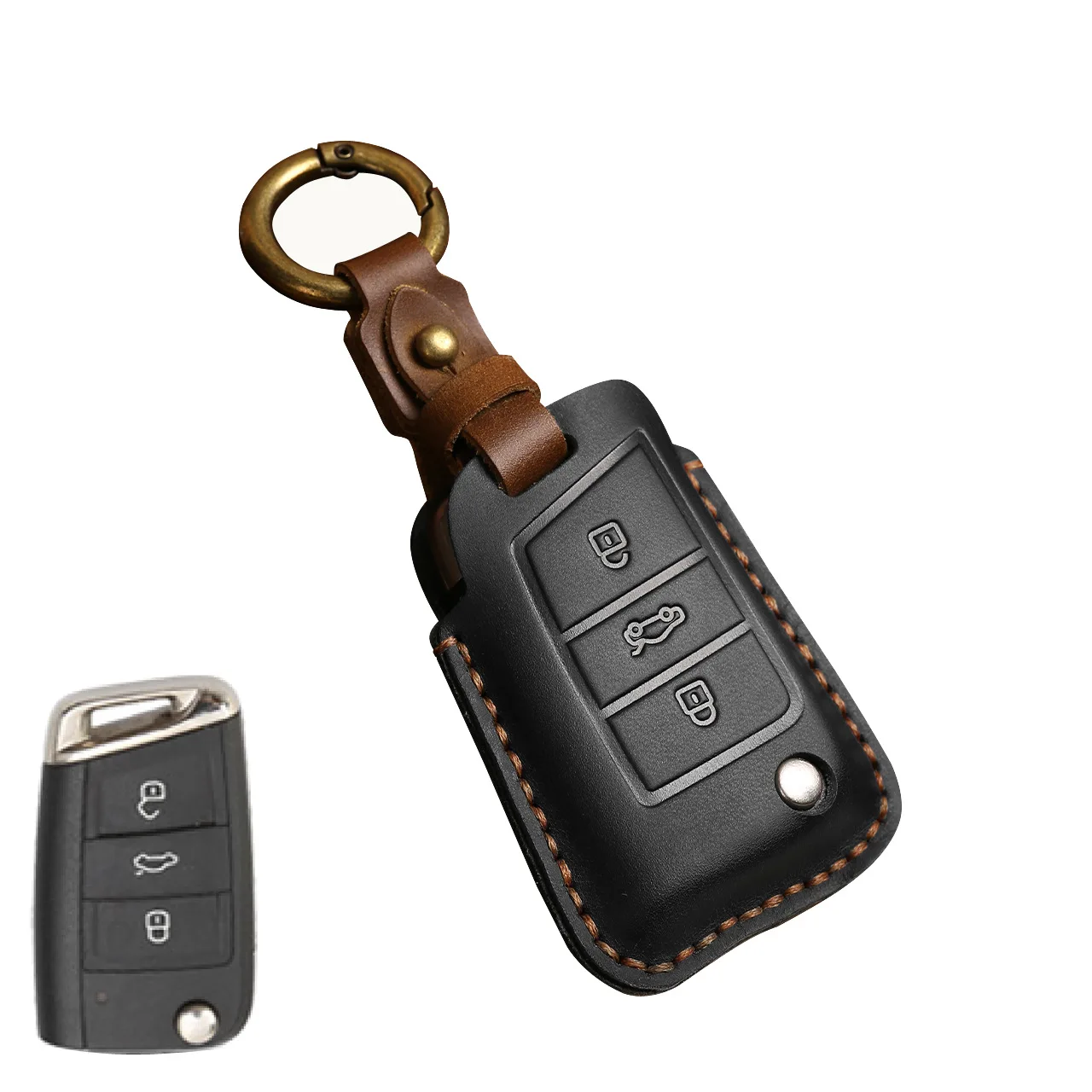 

Чехол для автомобильного ключа для Volkswagen VW Golf 7 gti mk7 r Touran Skoda Octavia 3 Superb Karoq Kodiaq Seat Leon mk3 Ateca, аксессуары