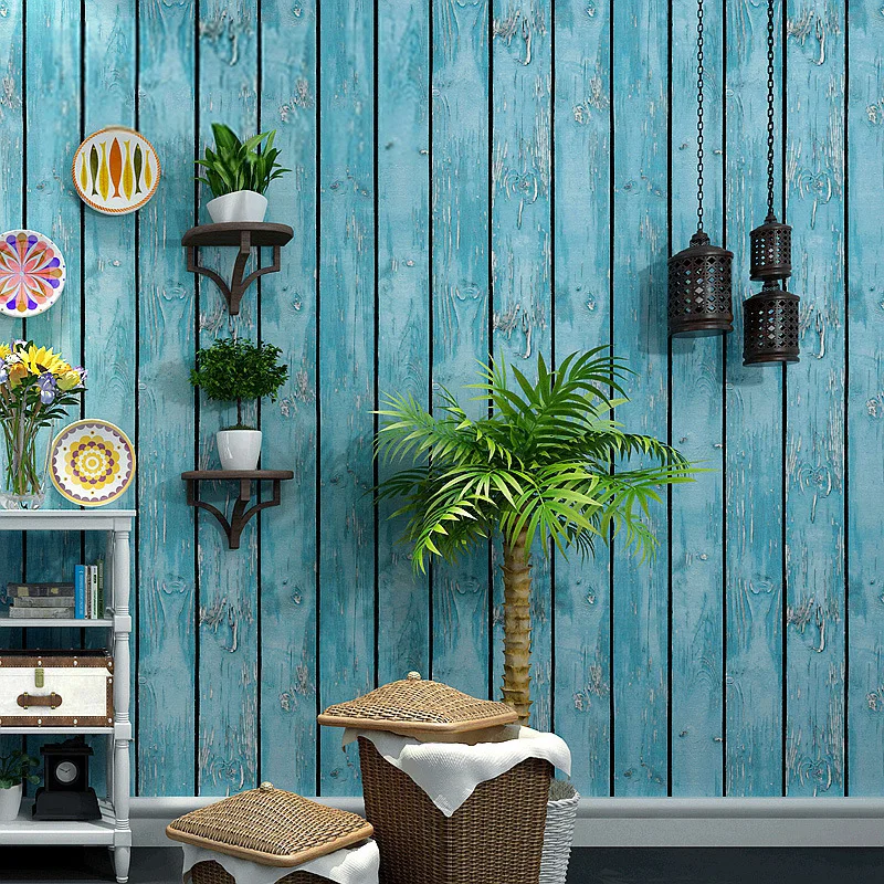 

Retro nostalgic old-fashioned wallpaper antique wood plank wood grain wallpaper wall paper wallpapers