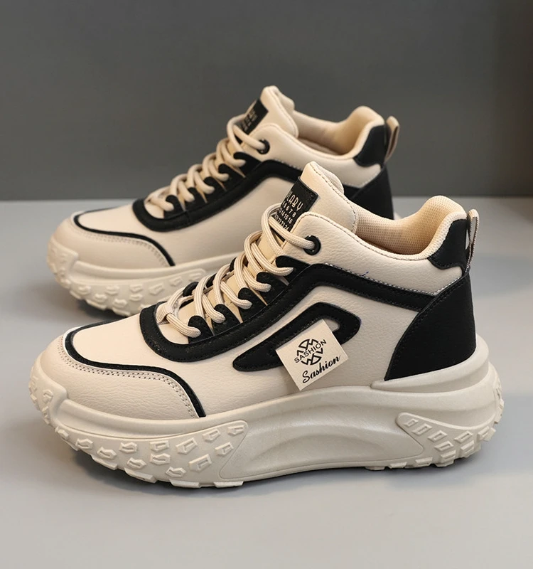 

New Women's Versatile Sports Thick Sole Dad Shoes High Top Fashion Casual Shoes