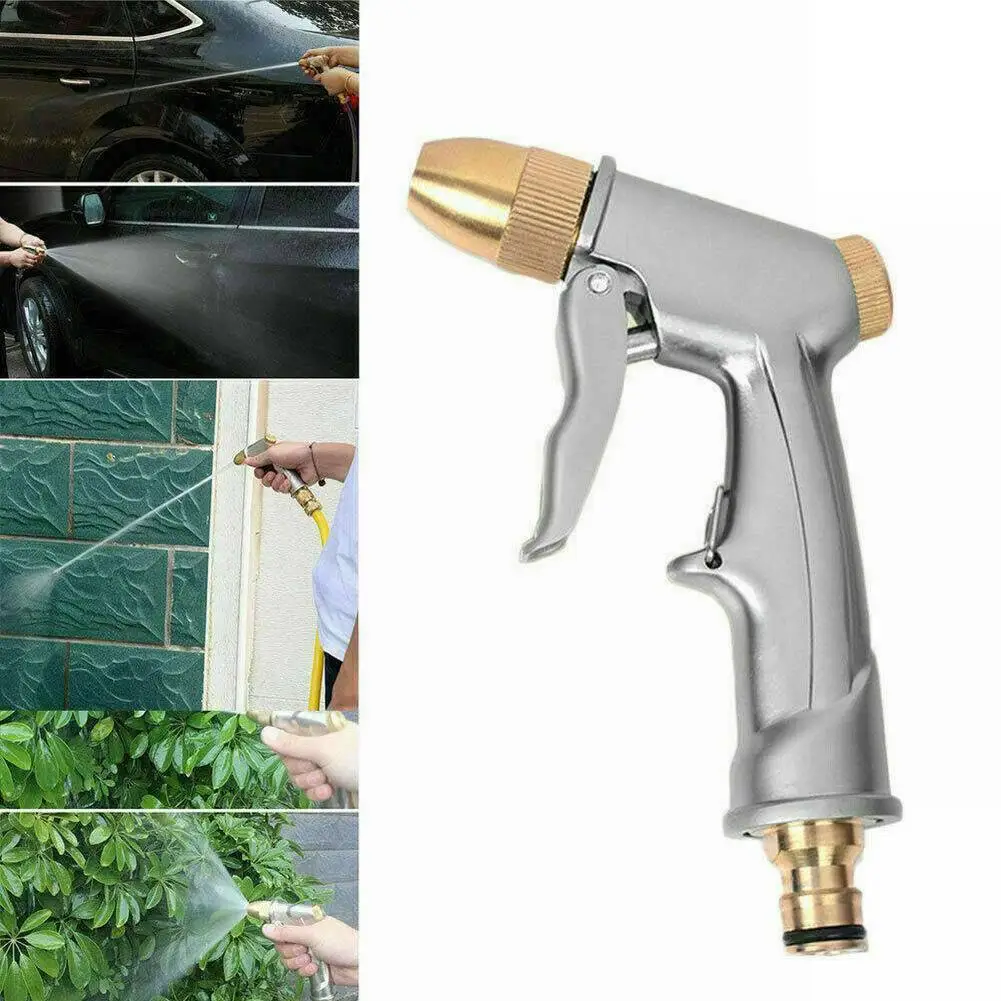 

High Pressure Water Spray Brass Nozzle Garden Hose Pipe Lawn Car Wash Sprinkler For Car Wall Carpet Cleaning Garden Watering