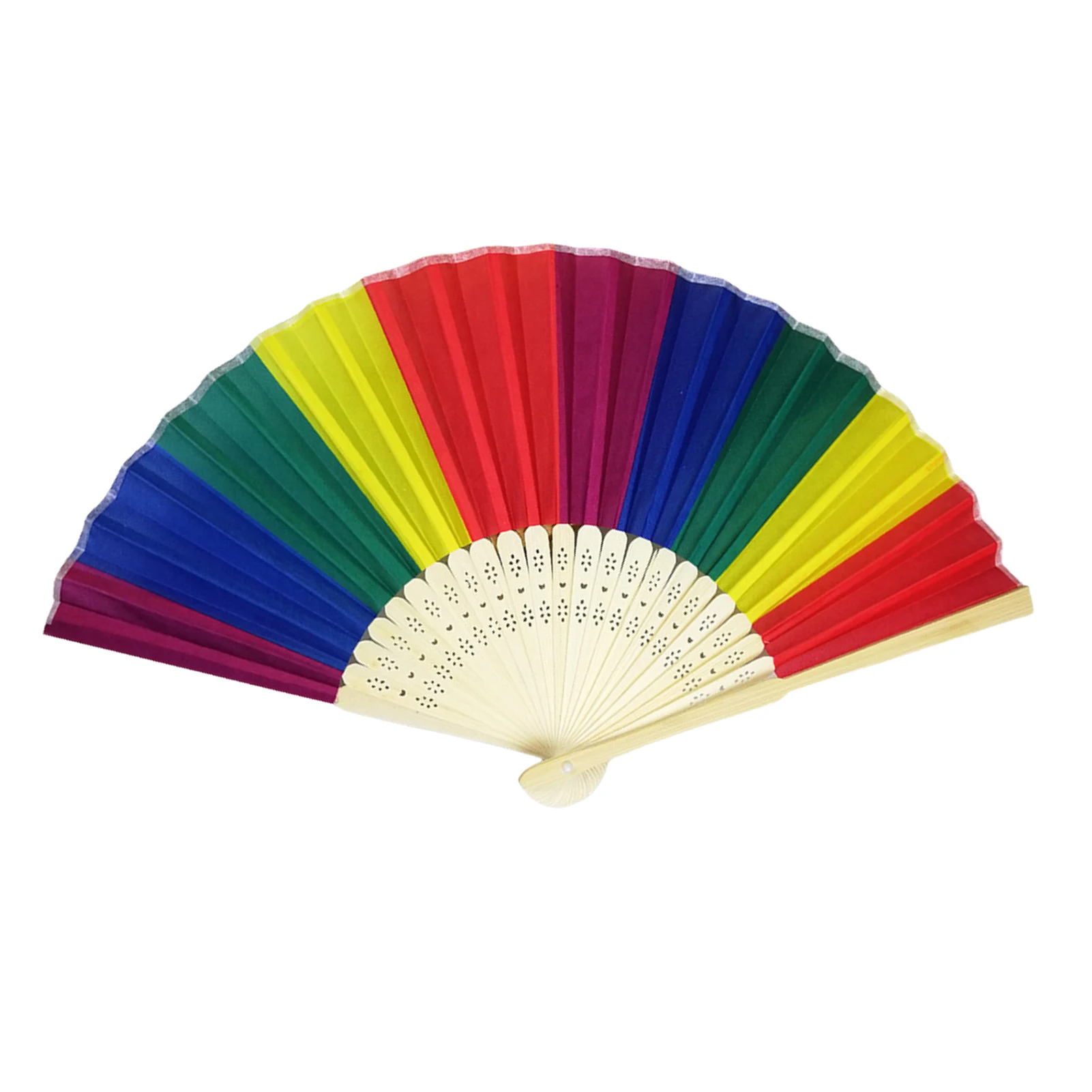 Радужные вееры прочный подарок для ручного фестиваля вечеринки складной