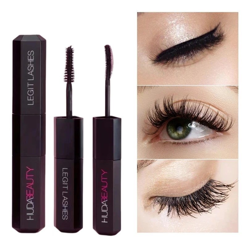 

HUDA 3D Double Head Eye Black Slender Thick Eyelash Extension Mascara Brush Lengthen Black Eyelash Beauty Makeup
