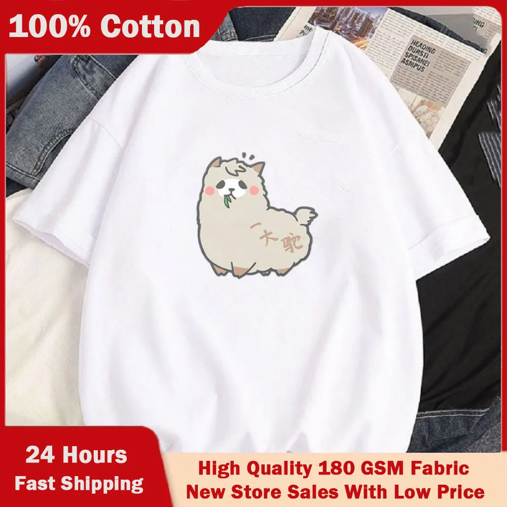 

2023 New O Neck 100% Cotton T Shirt Woman Summer Fashion Short Sleeve Shirt Women's T-shirt Loose Korean Style Women Shirts #308