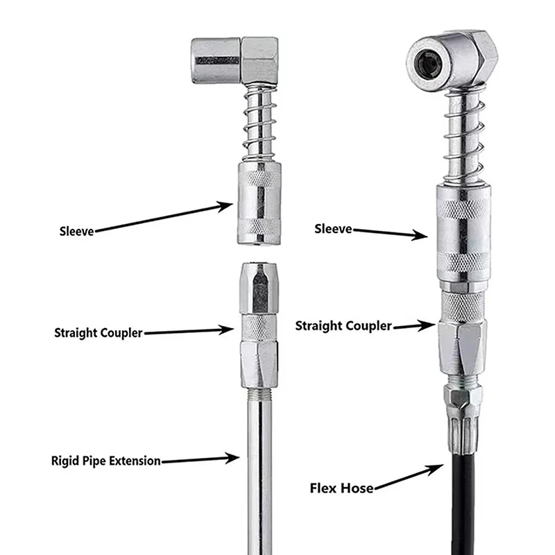 Профессиональный адаптер для смазки с муфтой 90 градусов инструмент аксессуары