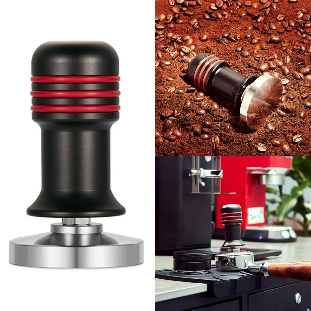 

Coffee Tool Flat Base Stainless Steel Pressure 51/53/58mm Calibrated Espresso Tamper Spring Loaded Coffee Tamper