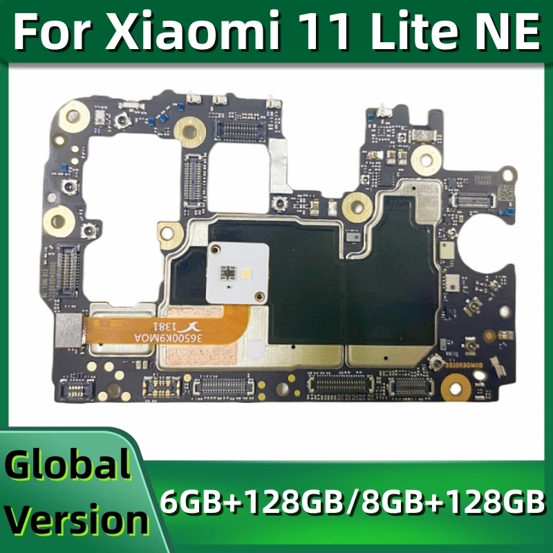 

Original Unlocked Motherboard PCB Module For Xiaomi Mi 11 Lite NE 128GB 5G Mainboard Main Board Global MIUI OS Snapdragon 778G