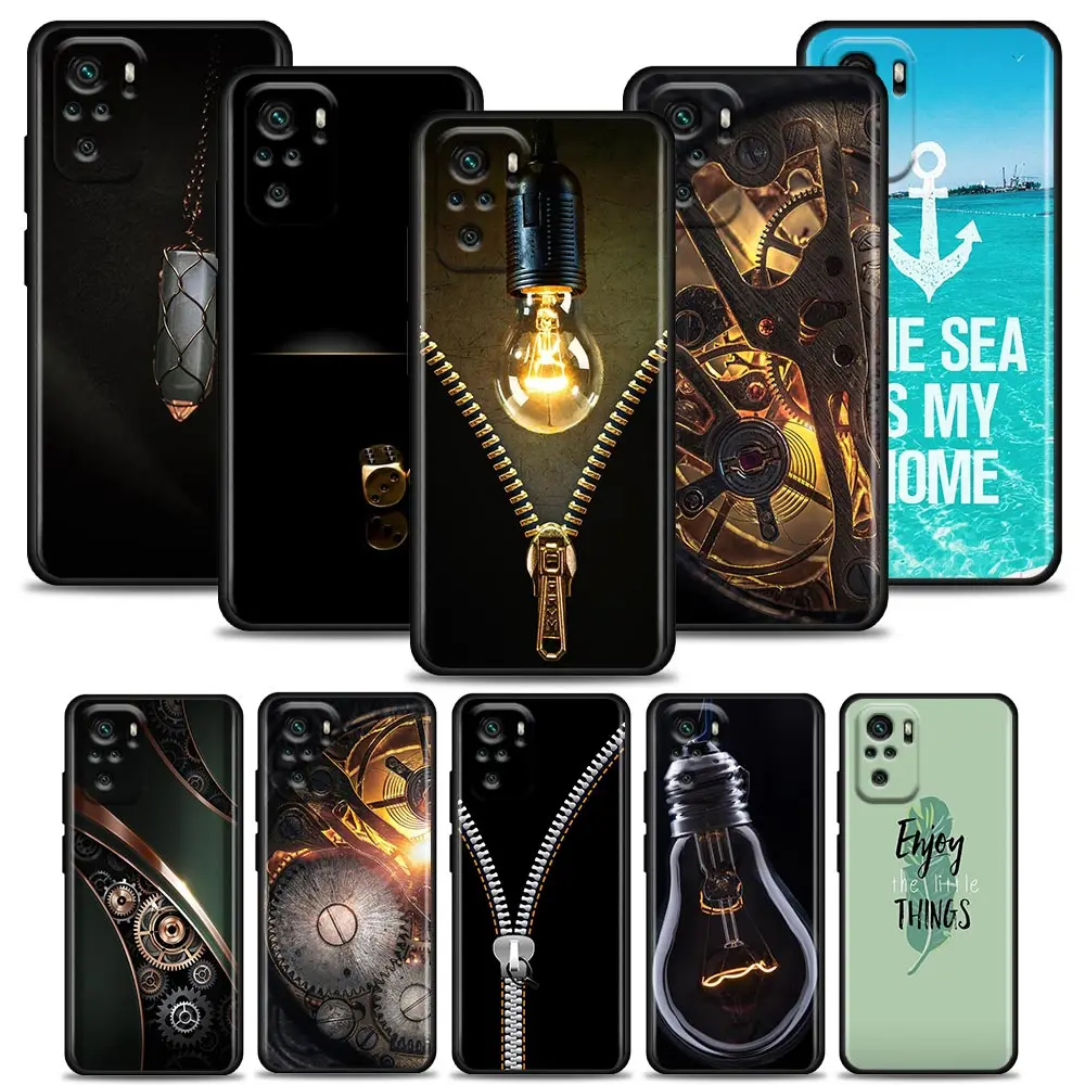 

Phone Case for Redmi 10 9 9A 9C 9i K20 K30 K40 Plus Note 10 11 Pro (India) Case Soft Silicone Cover Chocolate Milka Box