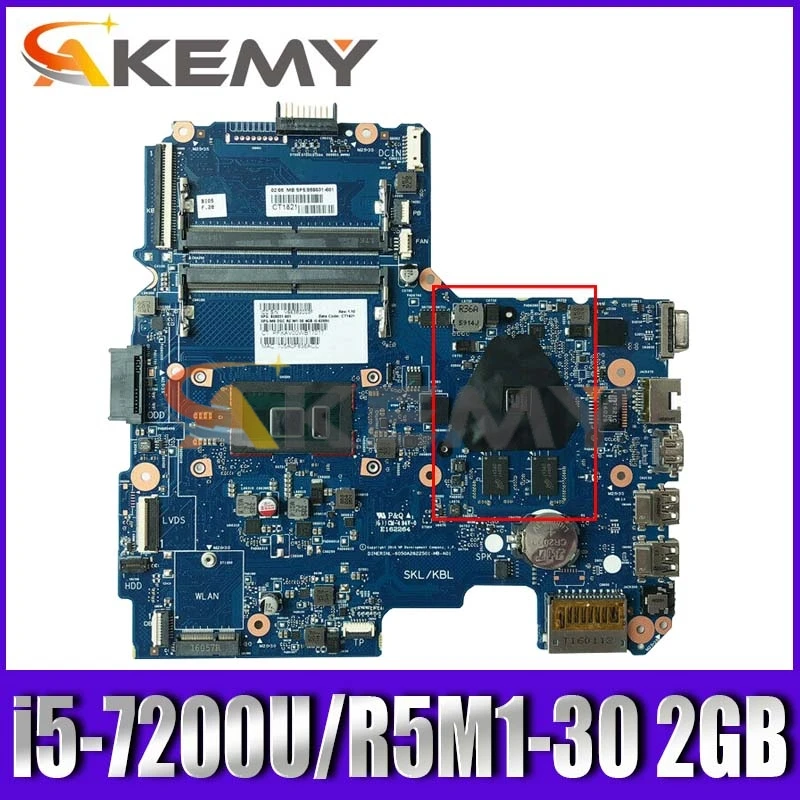 

for HP 14-AR 14-AM laptop motherboard i5-7200U CPU R5M1-30 2GB GPU 6050A2822501 902591-001 902591-501 902591-601 fully Tested