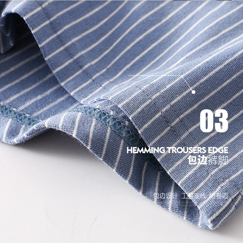 Men's Cotton Panties Stripe Underpants New In Underwear Sexy Lingerie Boxers Solid Color Male Shorts Men's Boxer Briefs Shorts