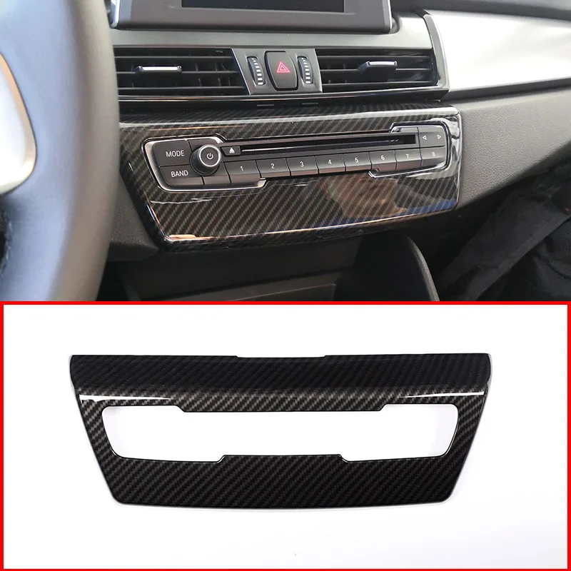

Carbon Fiber Style For BMW 2 Series F45 F46 218i 2015-2018 ABS Center Console Volume Control Panel Cover Trim Car Accessories Y